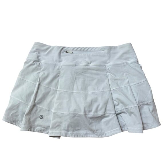 Lululemon Pace Rival Skirt White Size 6 - Picture 2 of 5